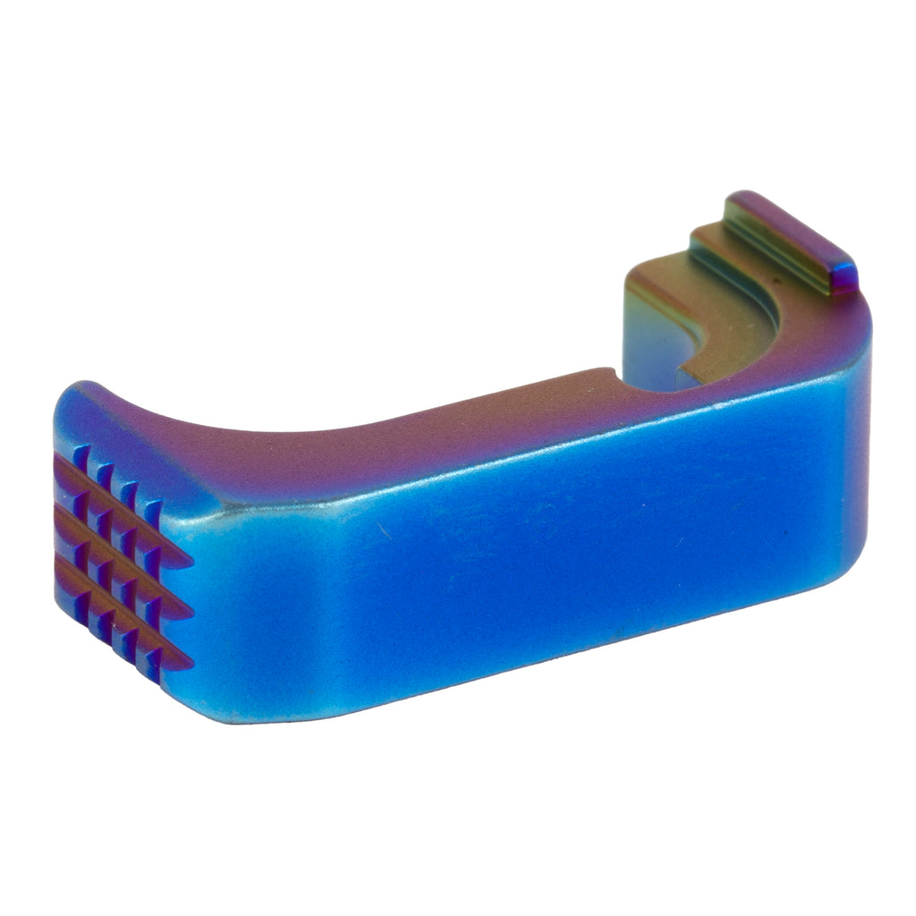 Shield Arms Premium S15 Steel Magazine Catch for Glock 43X/48 – Right-Handed Rainbow Finish
