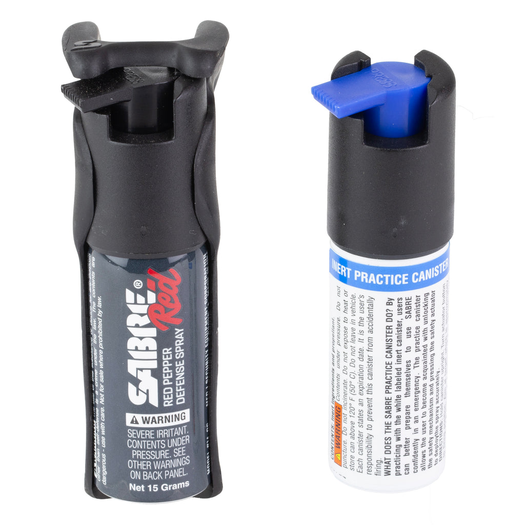 Sabre Quick Grip Pepper Spray Black - Personal Safety with Advanced Aiming Control