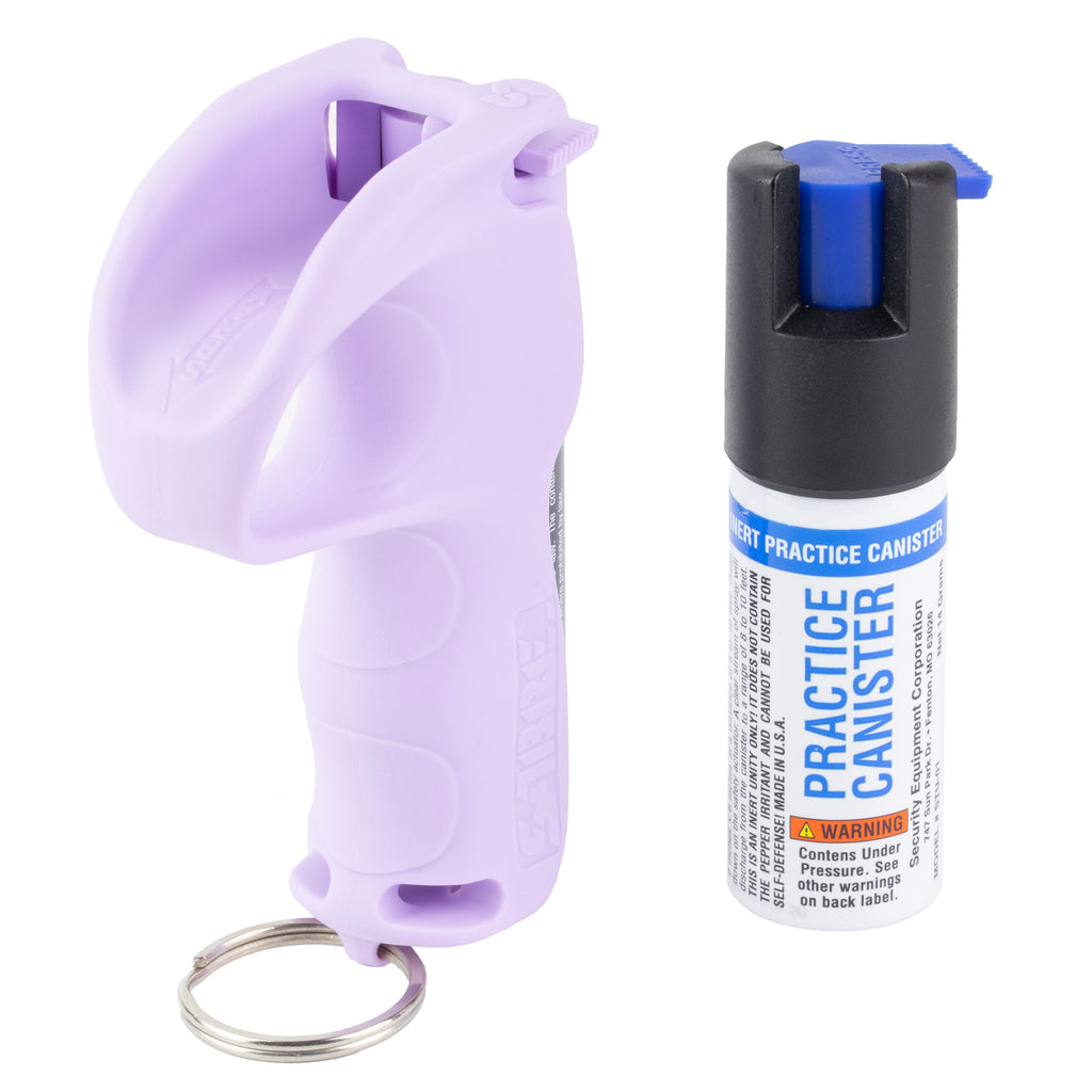 Sabre Quick Grip Pepper Spray with Keychain Attachment - 0.54 oz Personal Defense Spray in Purple