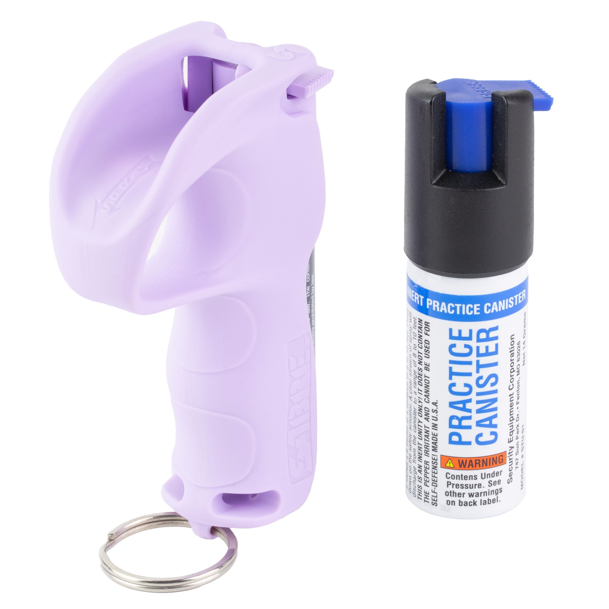 Sabre Quick Grip Pepper Spray with Keychain Attachment - 0.54 oz Personal Defense Spray in Purple