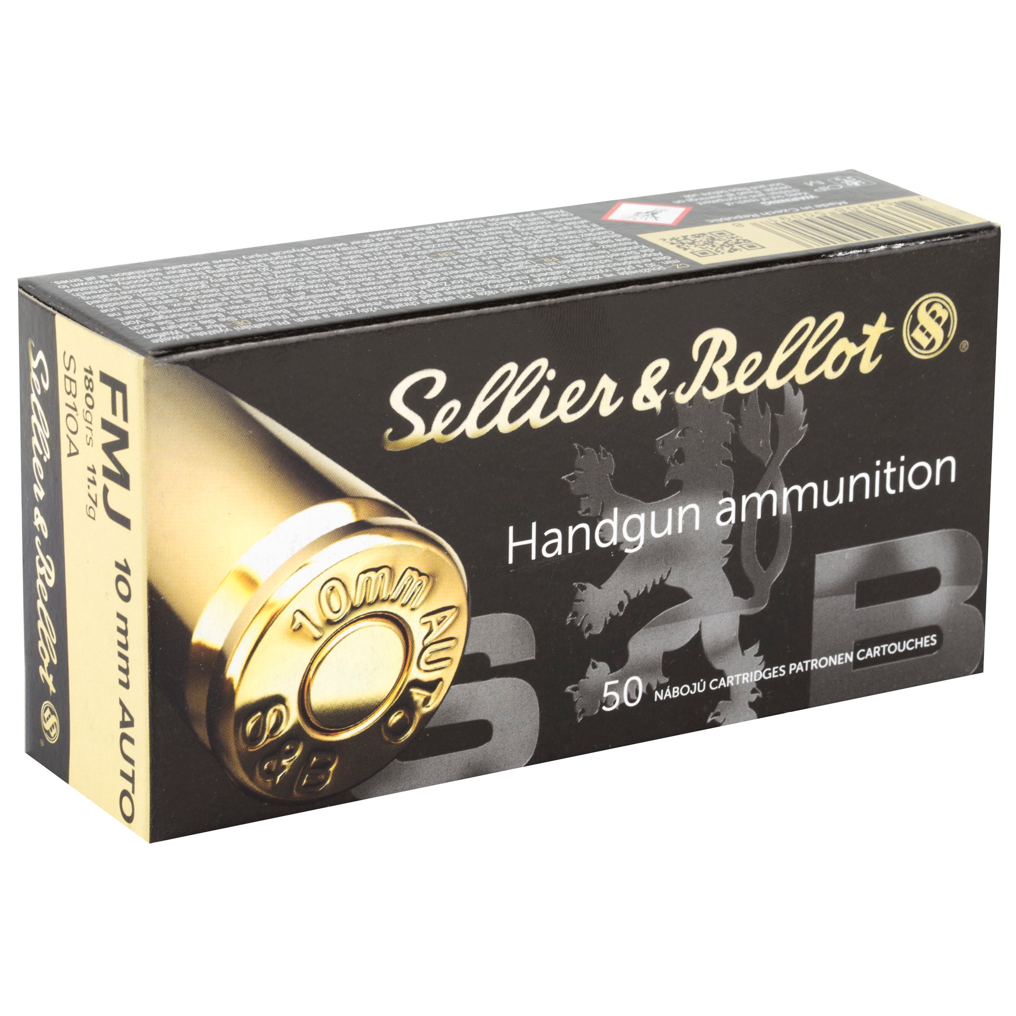 Sellier & Bellot 10mm 180 Grain Full Metal Jacket Ammunition – Reliable Range Shooting