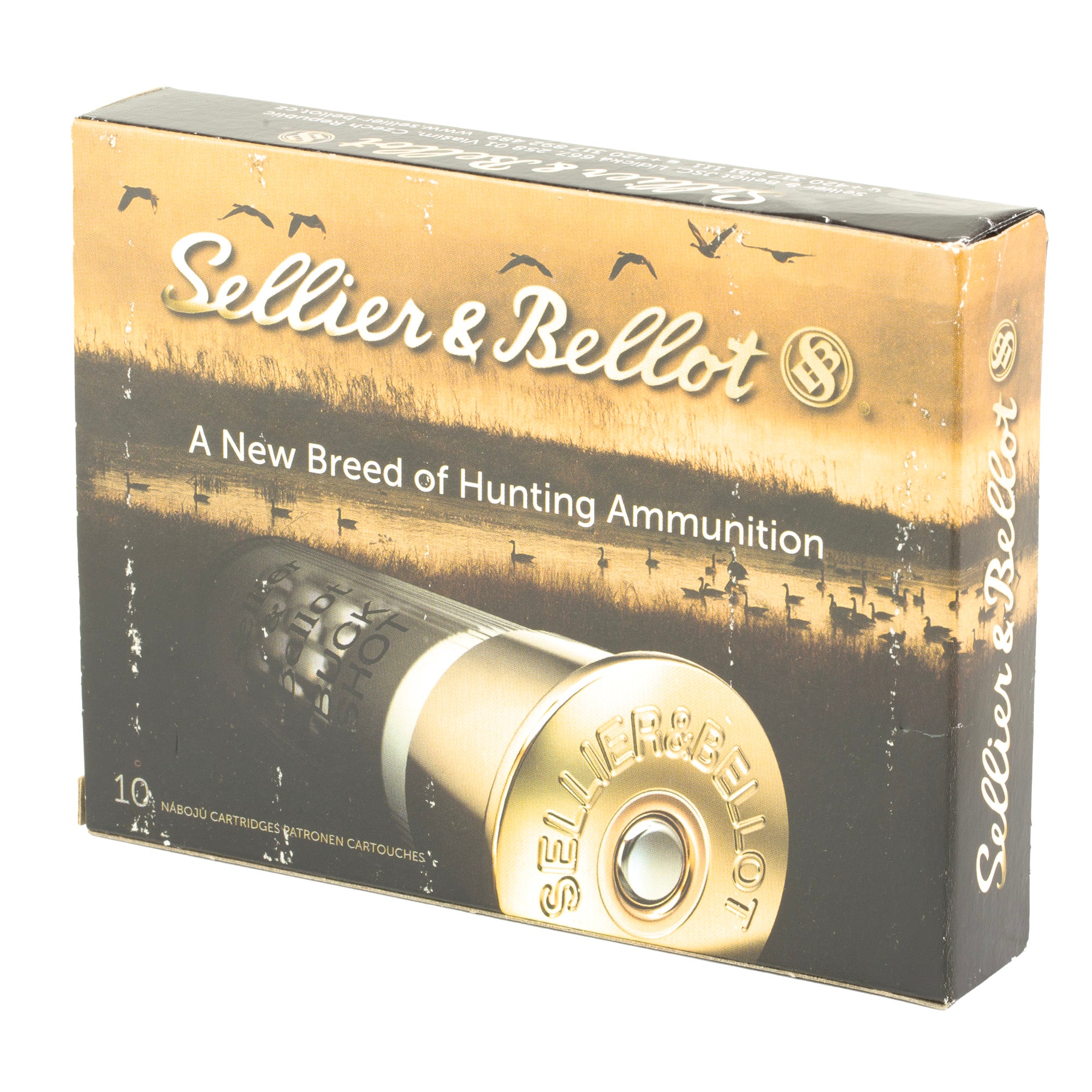Sellier & Bellot 12 Gauge 2.75-Inch 4 Buckshot Shotshells – 10 Rounds per Box
