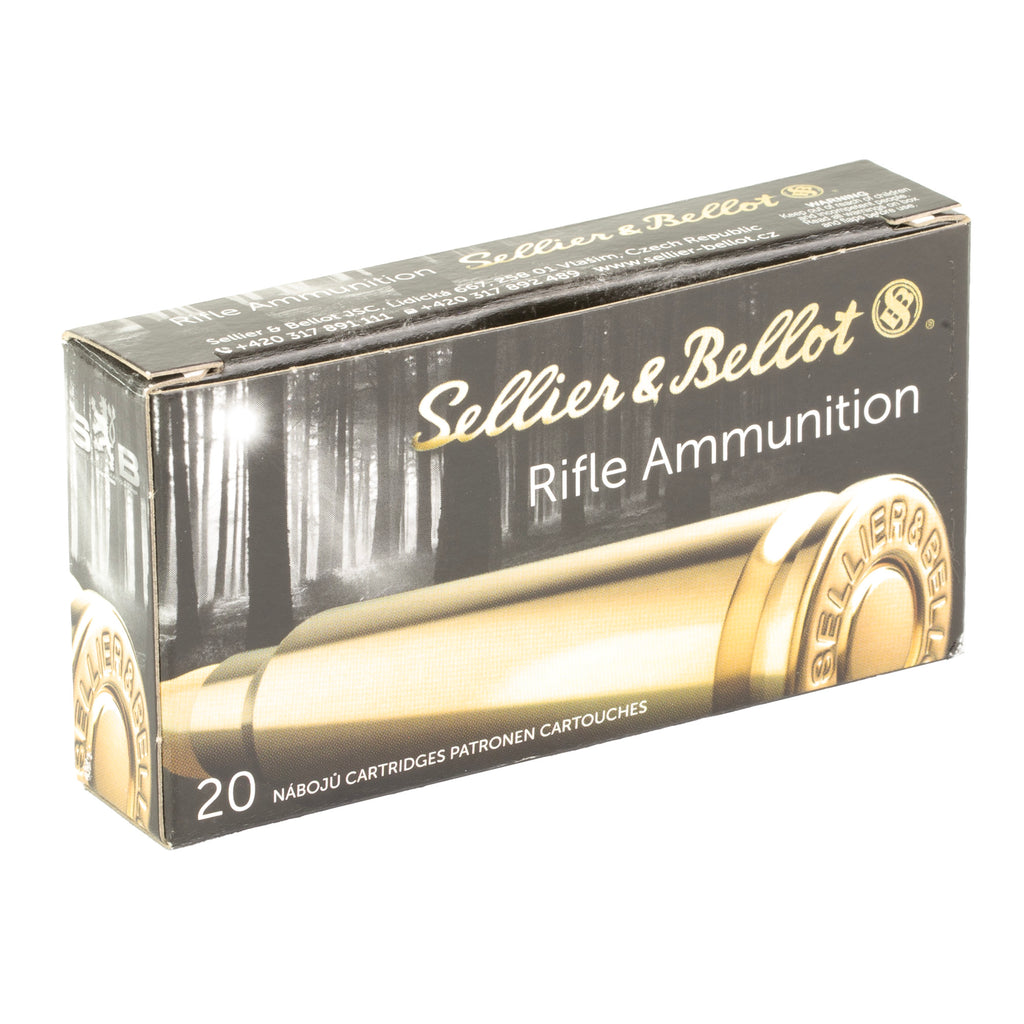 Sellier & Bellot .22 Hornet 45-Grain Soft Point Rifle Ammunition - 20 Rounds Per Box