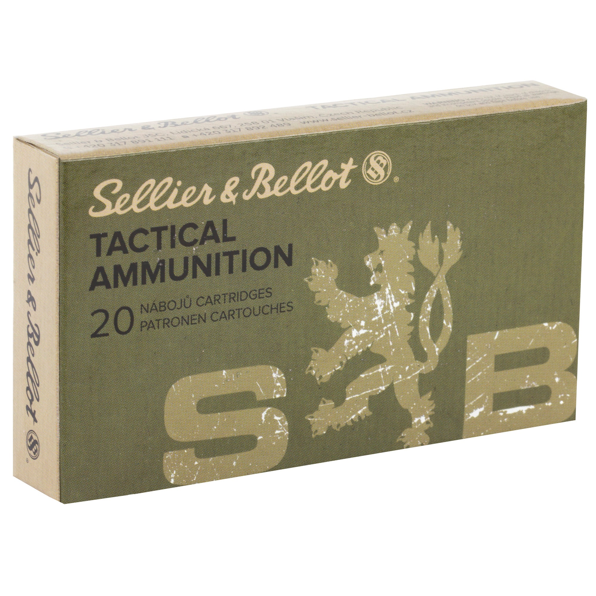 Sellier & Bellot 300 Blackout 147-Grain Full Metal Jacket Rifle Ammunition (Box of 20)