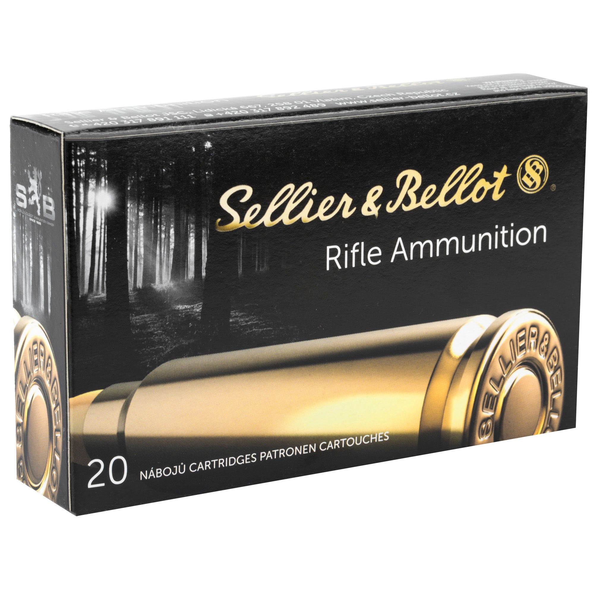 Sellier & Bellot 303 British Rifle Ammunition - 180 Grain Full Metal Jacket, 20 Rounds per Box