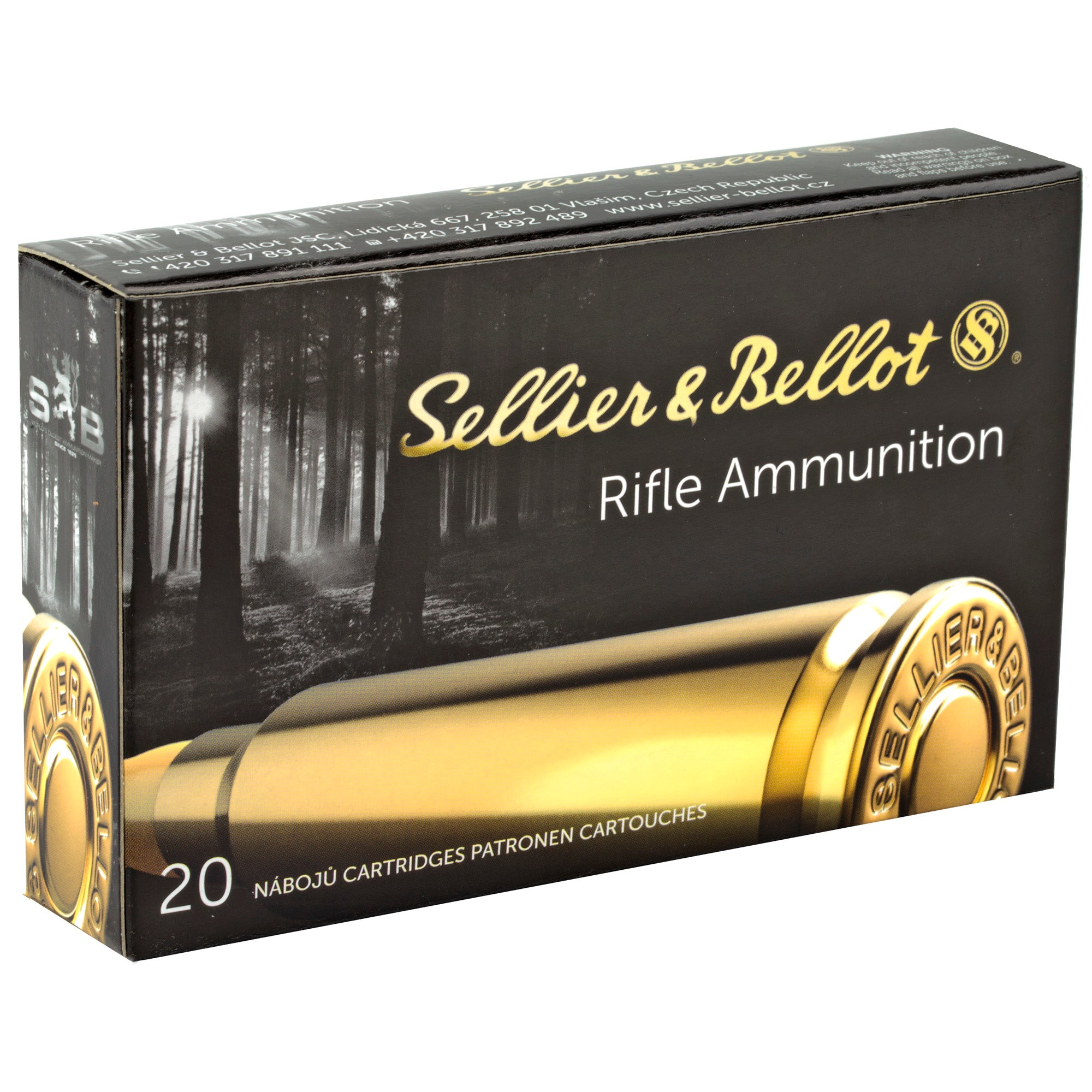 Sellier & Bellot 303 British 150-Grain Soft Point Rifle Ammunition - 20 Rounds per Box