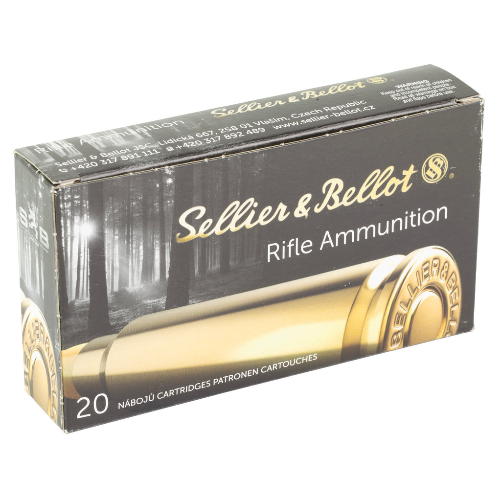 Sellier & Bellot 308 Winchester Soft Point Cutting Edge Rifle Ammunition (150 Grain, 20 Rounds per Box)
