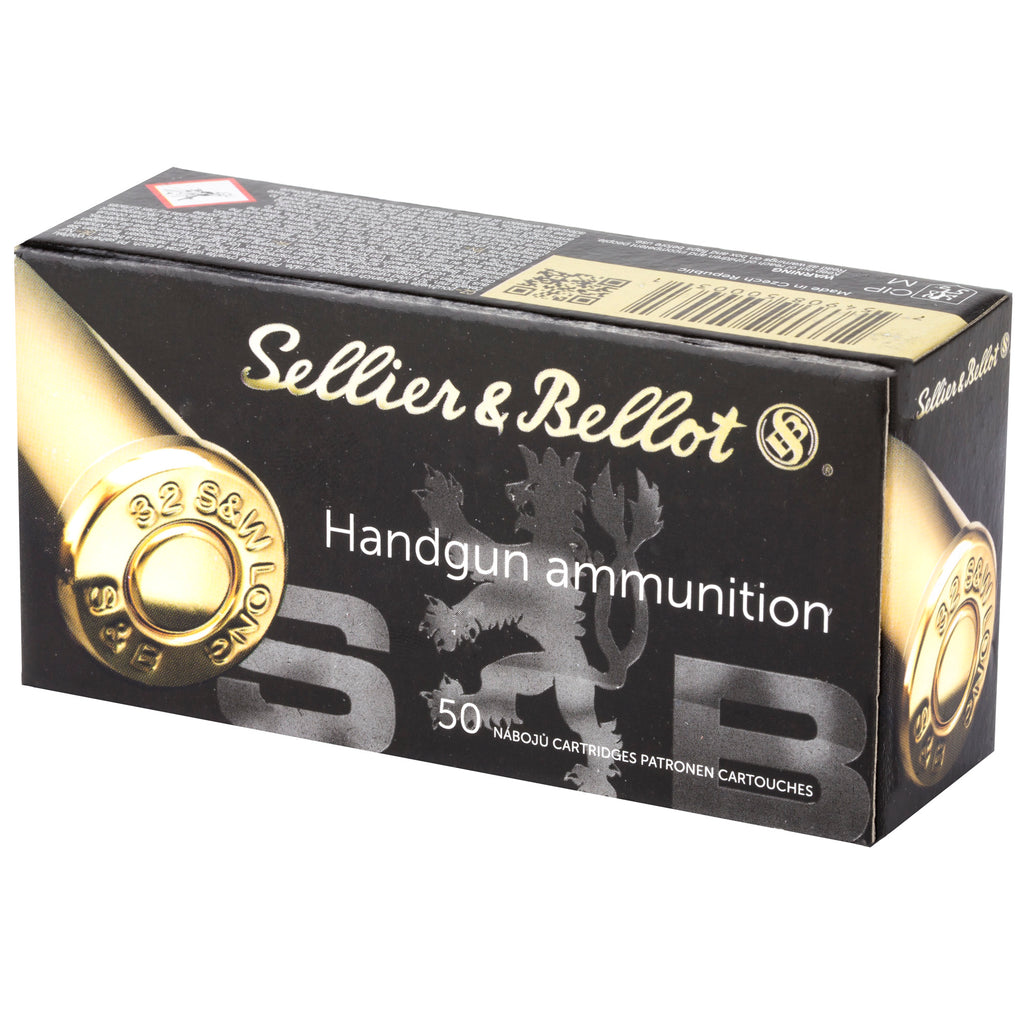 Sellier & Bellot 32 S&W Long Lead Wadcutter Pistol Ammunition - 100 Grain, 50 Rounds per Box