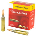 Sellier & Bellot 338 Lapua Match Boat Tail Hollow Point Ammunition - 300 Grain, 10 Rounds per Box