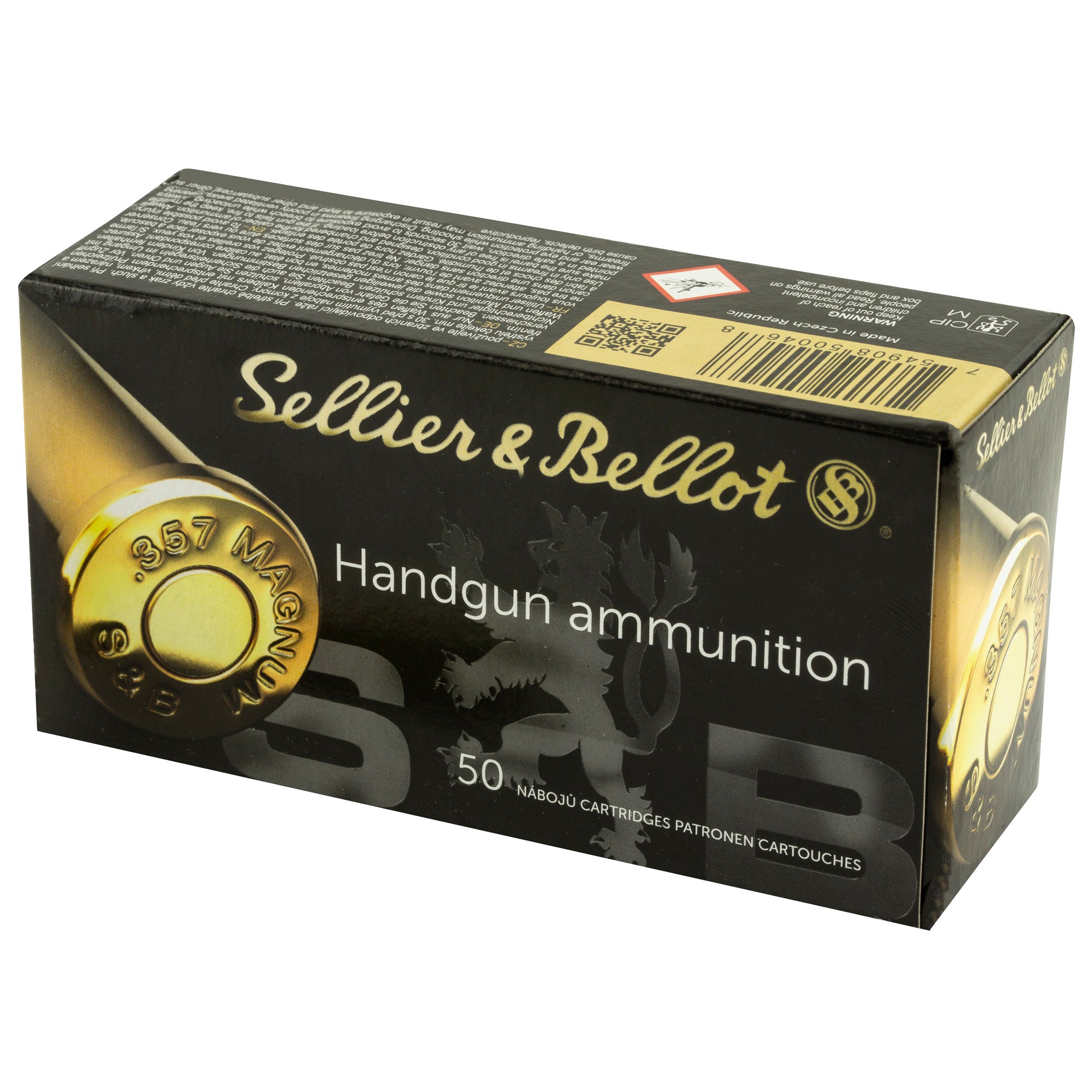 Sellier & Bellot 357 Magnum 158-Grain Soft Point Ammunition - 50 Rounds per Box