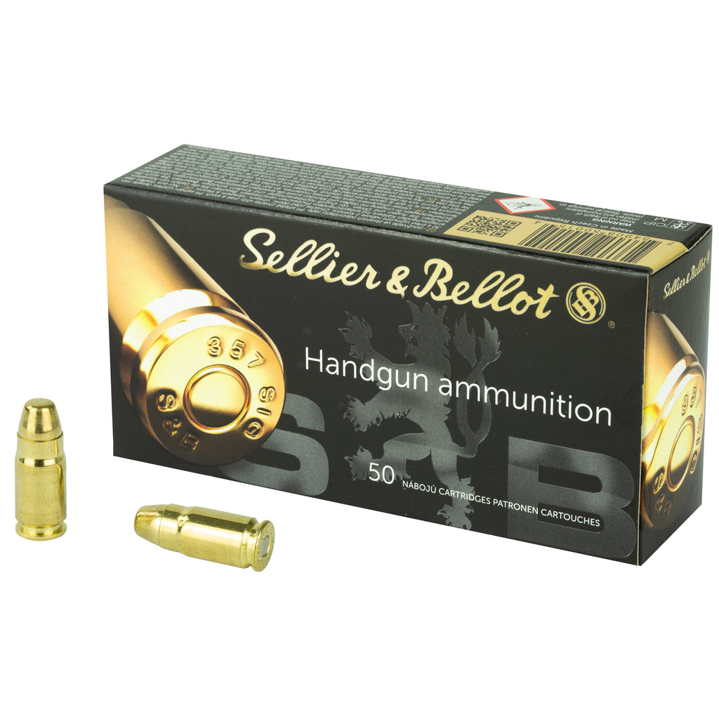 Sellier & Bellot 357 Sig 140 Grain FMJ Pistol Ammunition - 50 Rounds per Box