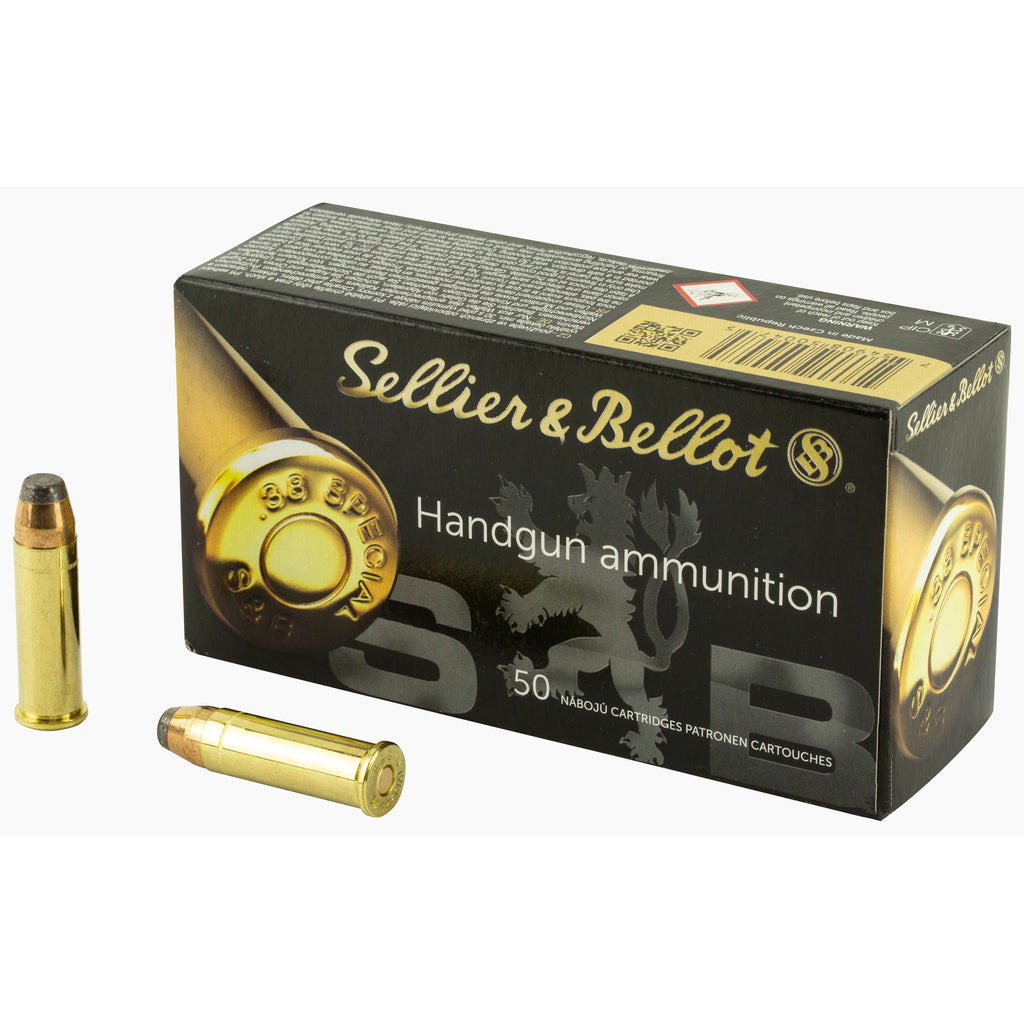 Sellier & Bellot 38 Special 158 Grain Soft Point Ammunition (SB38C)