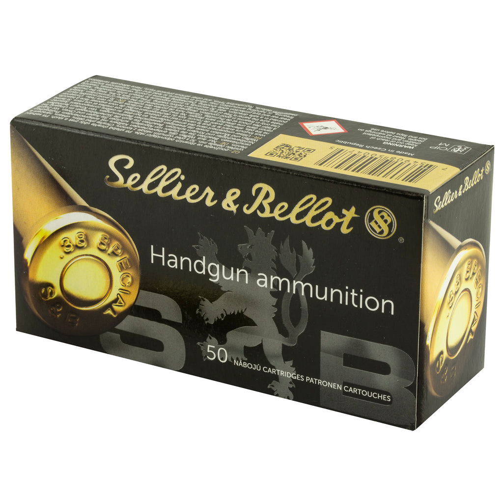 Sellier & Bellot 38 Special 158 Grain Soft Point Ammunition (SB38C)