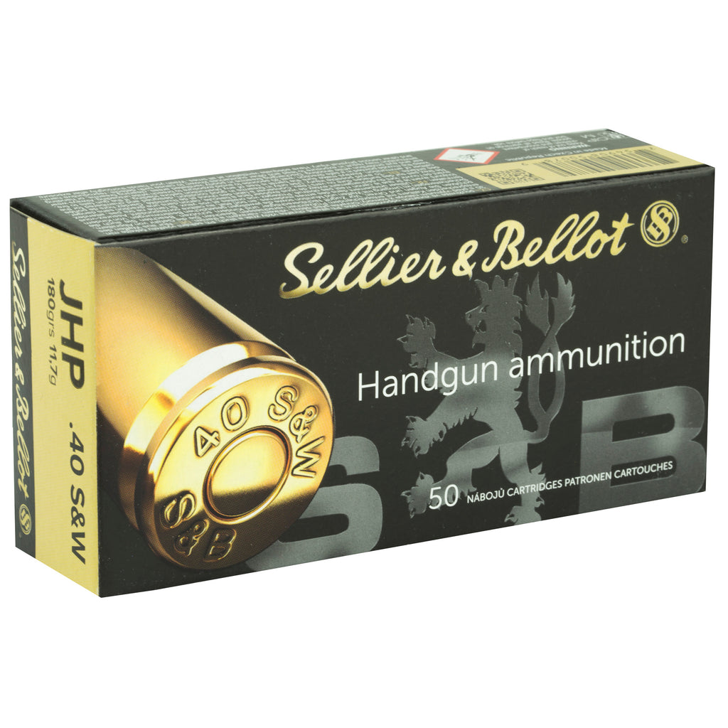 Sellier & Bellot 40 S&W 180-Grain Hollow Point Pistol Ammunition (50 Rounds per Box)