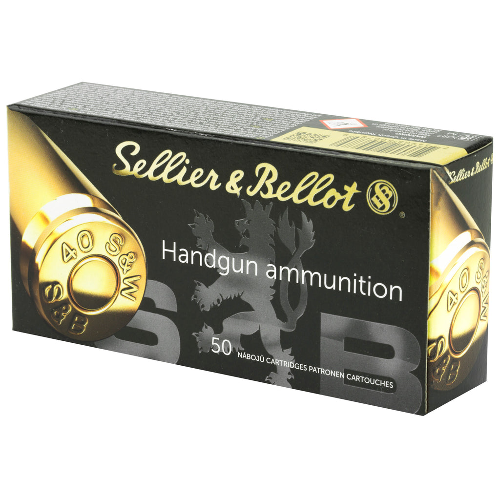 Sellier & Bellot 40 S&W 180-Grain Hollow Point Pistol Ammunition (50 Rounds per Box)