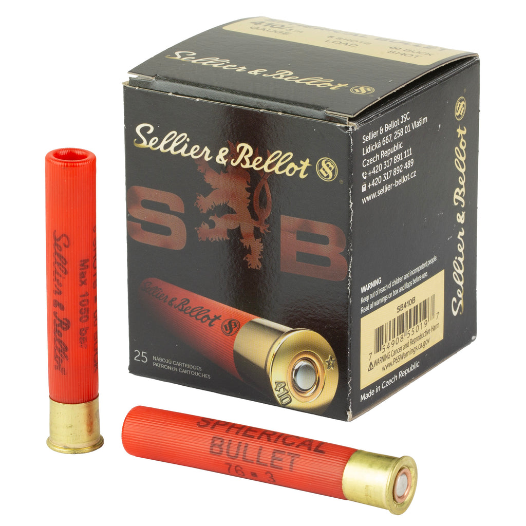 Sellier & Bellot Super Speed 410 Bore 00 Buckshot 25 Rounds per Box