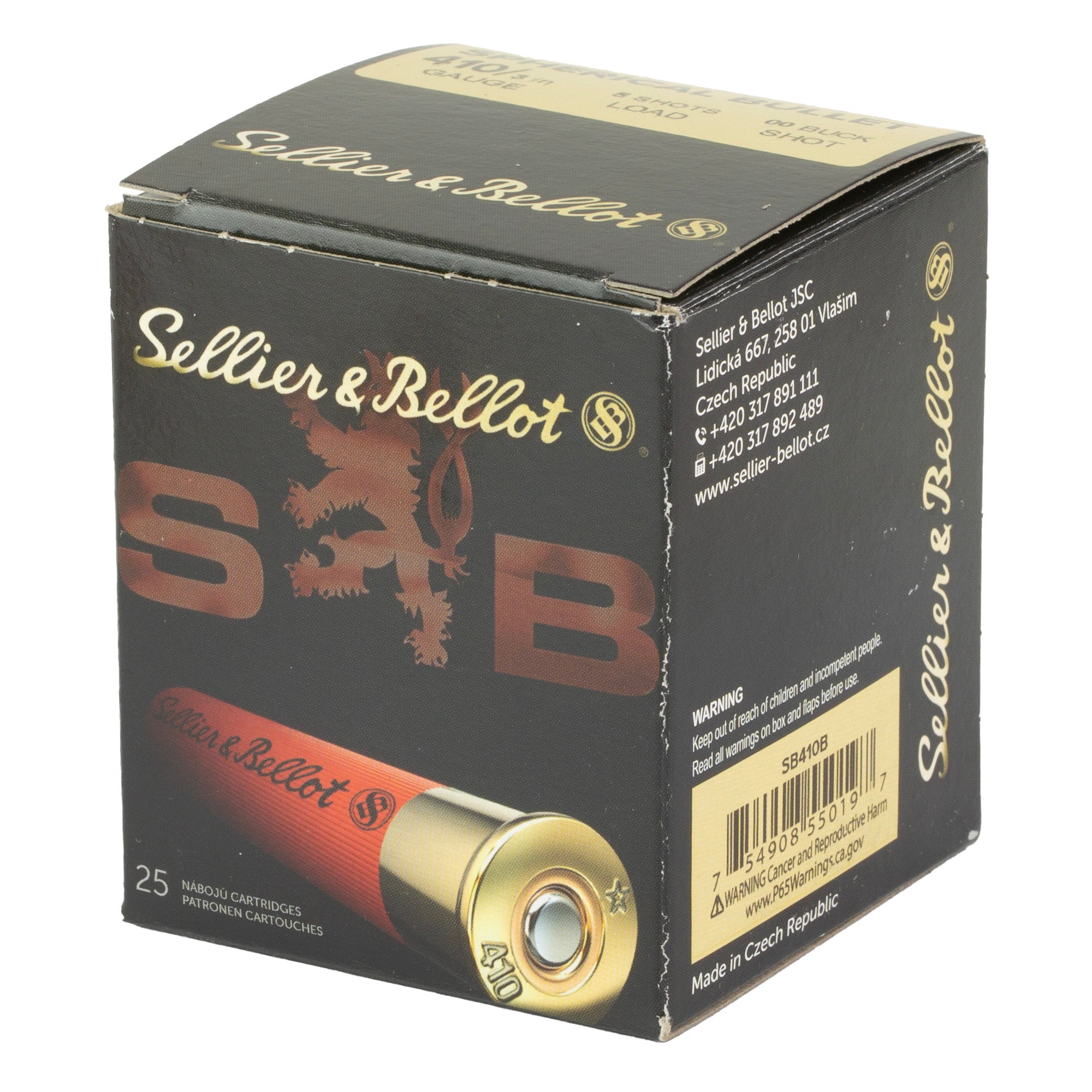 Sellier & Bellot Super Speed 410 Bore 00 Buckshot 25 Rounds per Box