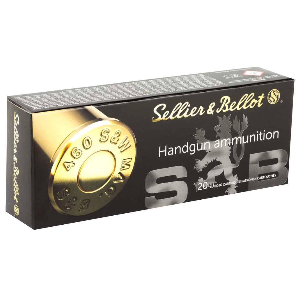 Sellier & Bellot 460 S&W Hollow Point Ammunition, 255 Grain, 20 Rounds per Box