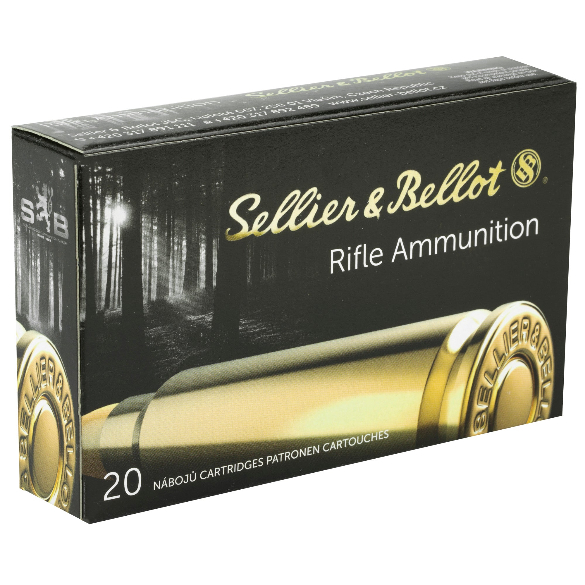Sellier & Bellot 6.5x55mm Swedish Rifle Ammunition 140-Grain Soft Point - 20 Rds per Box