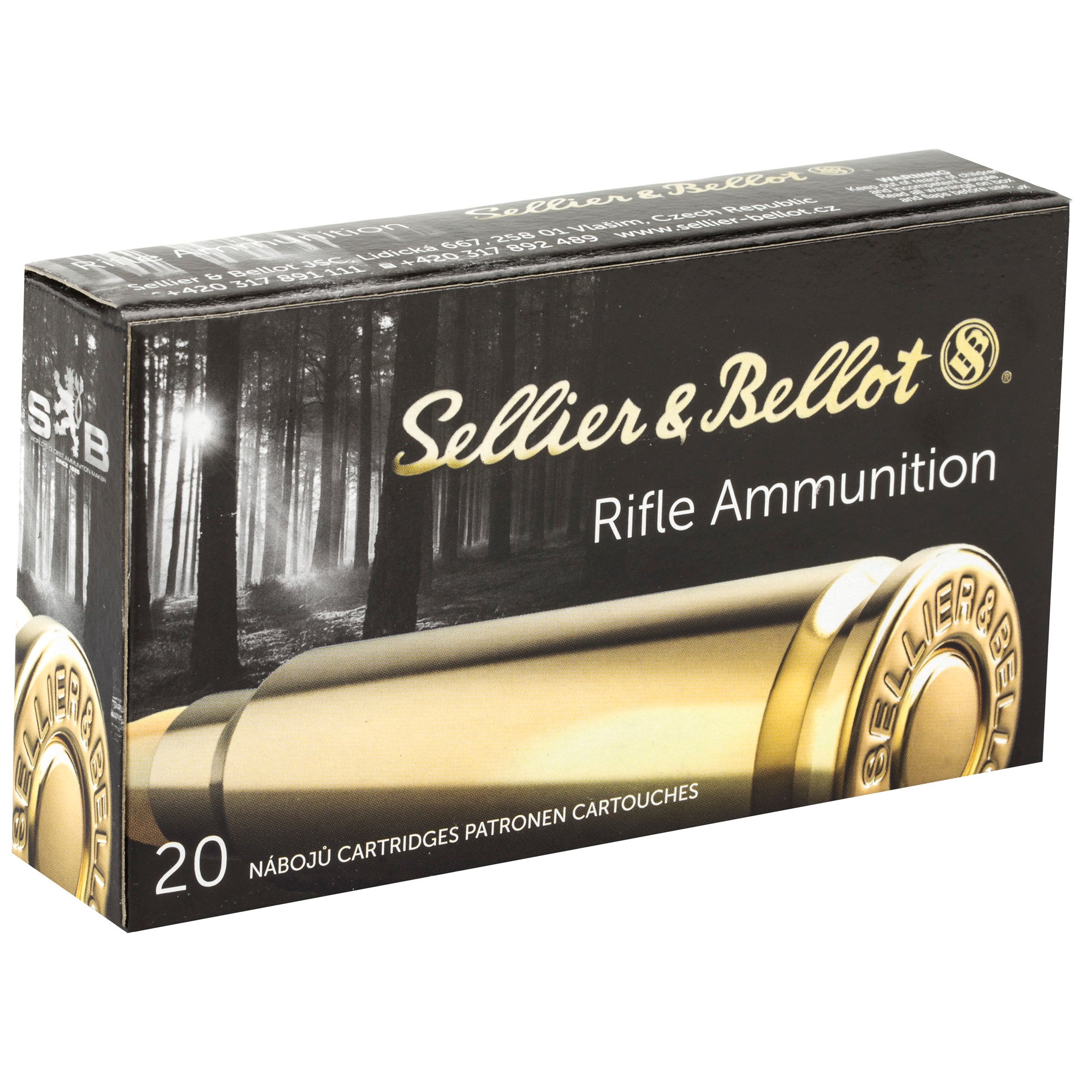 Sellier & Bellot 6.5 Creedmoor Rifle Ammunition, 140 Grain Soft Point - 20 Rds per Box, 500 Rds per Case