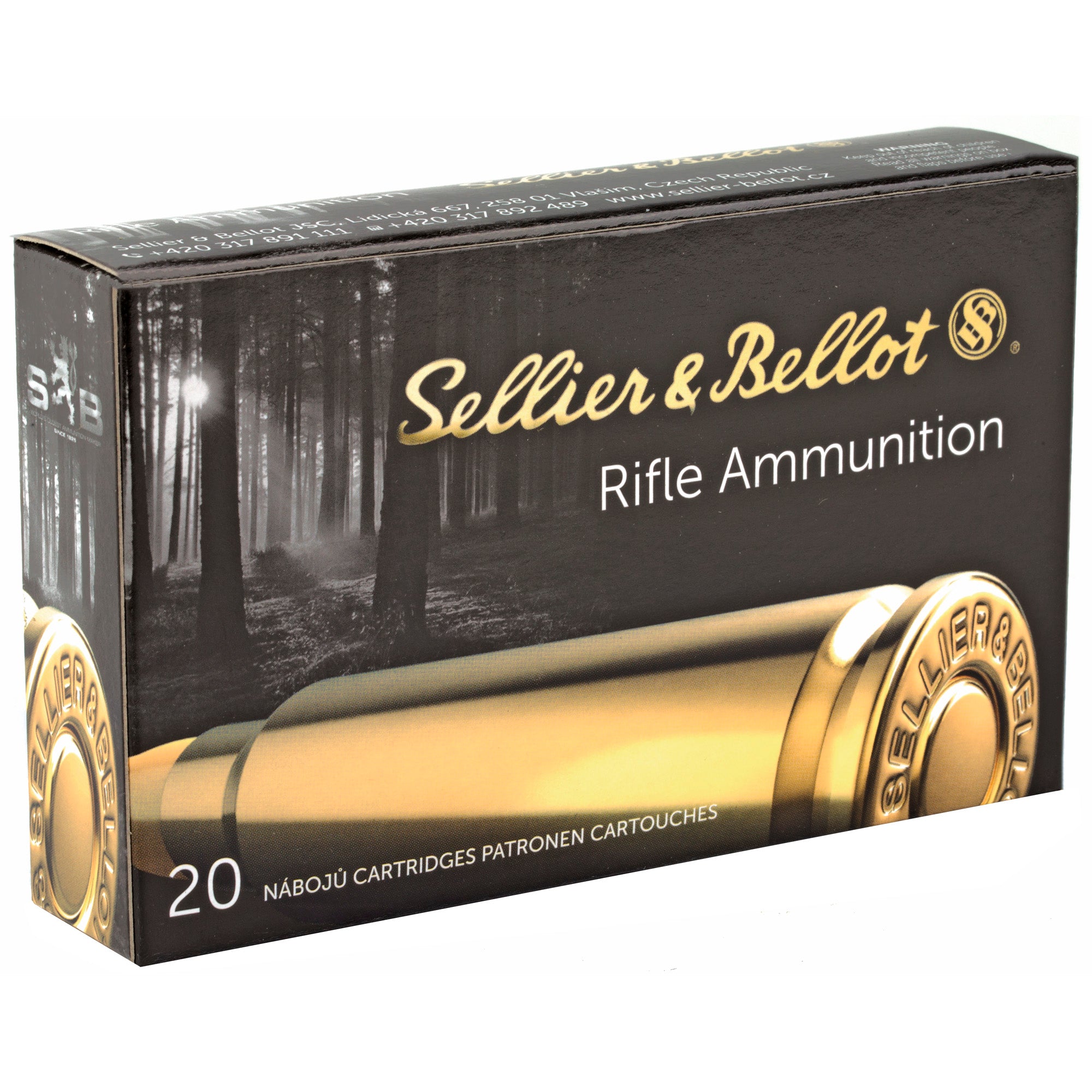 Sellier & Bellot 7x57mm Rifle Ammunition 140 Grain FMJ – 20 Rds per Box, 400 per Case