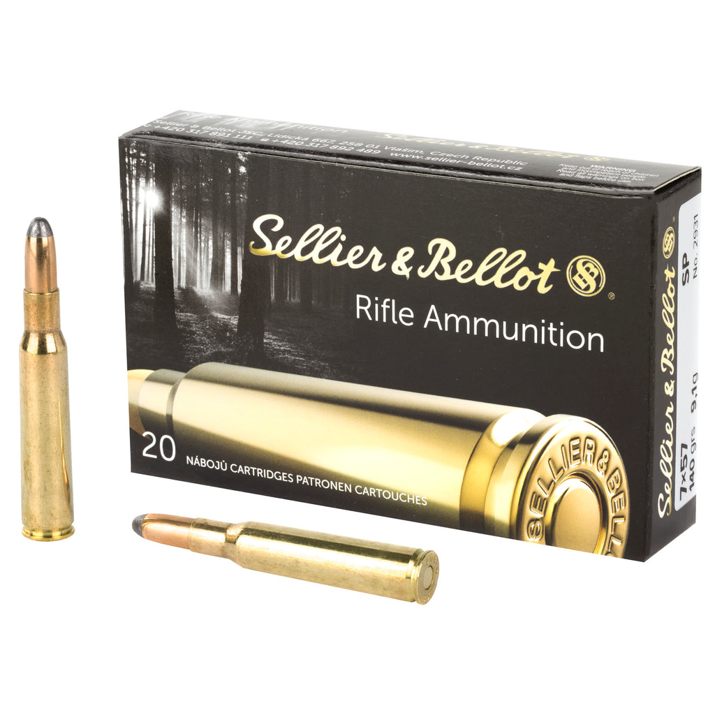 Sellier & Bellot 7x57mm Rifle Ammunition 140 Grain Soft Point - Pack of 20
