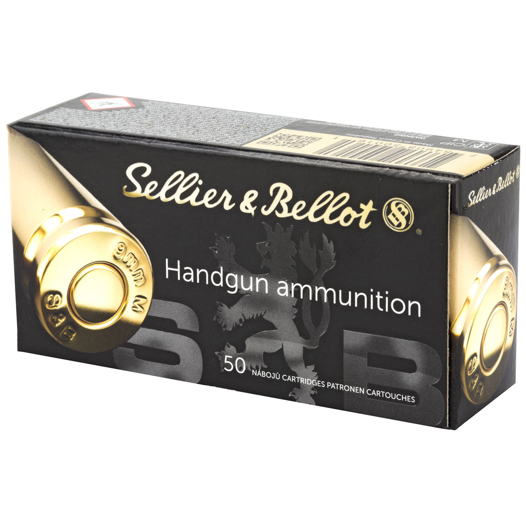 Sellier & Bellot S&B 9mm Makarov 95-Grain Full Metal Jacket Ammunition