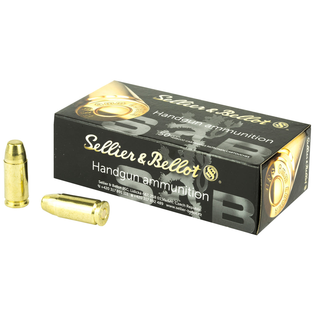 Sellier & Bellot 9mm Subsonic 150-Grain FMJ Ammunition - 50 Rounds Per Box