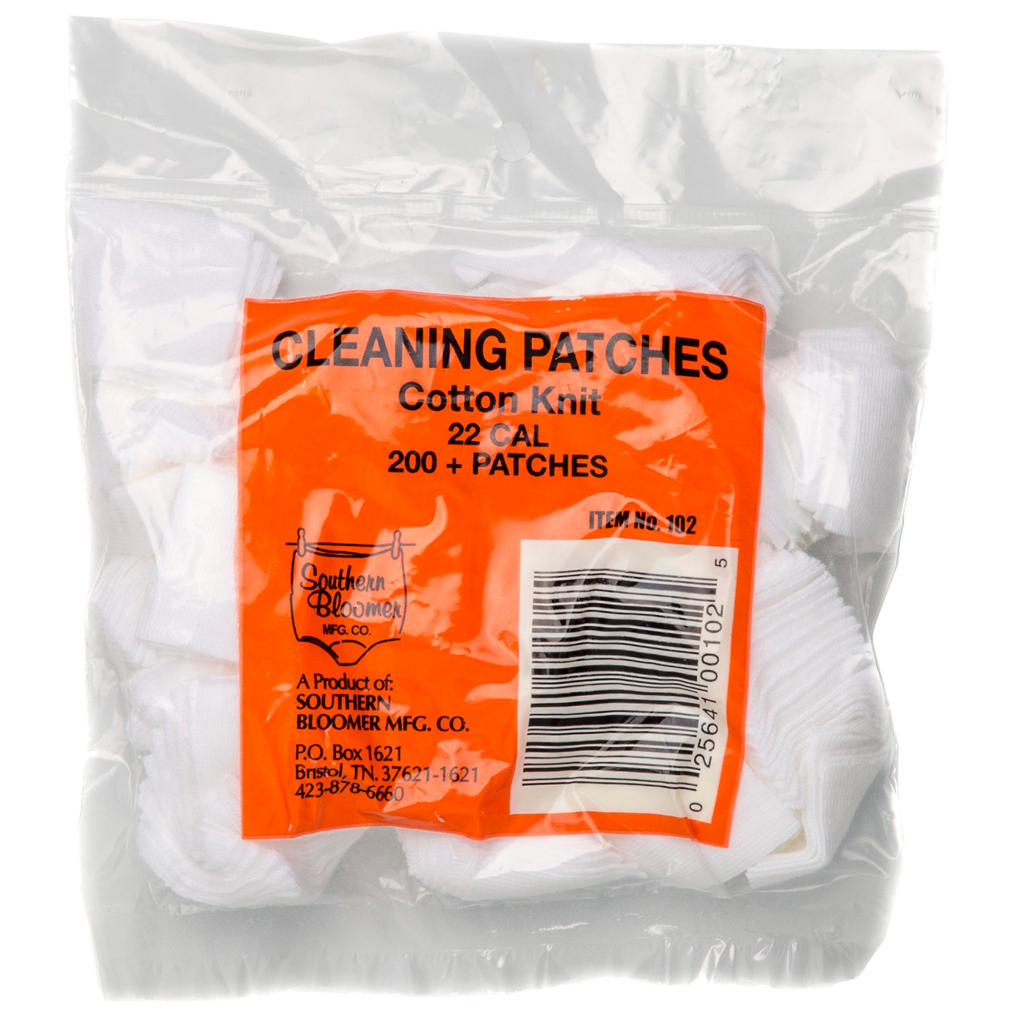 Southern Bloomer Cotton Cleaning Patches – 200 Pack for Firearms and Forensic Use