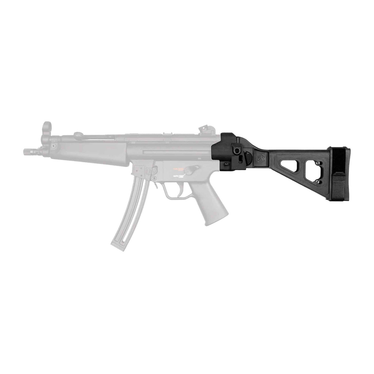 SB Tactical SBT5-22 Folding Pistol Stabilizing Brace for HK MP5 .22LR, Black