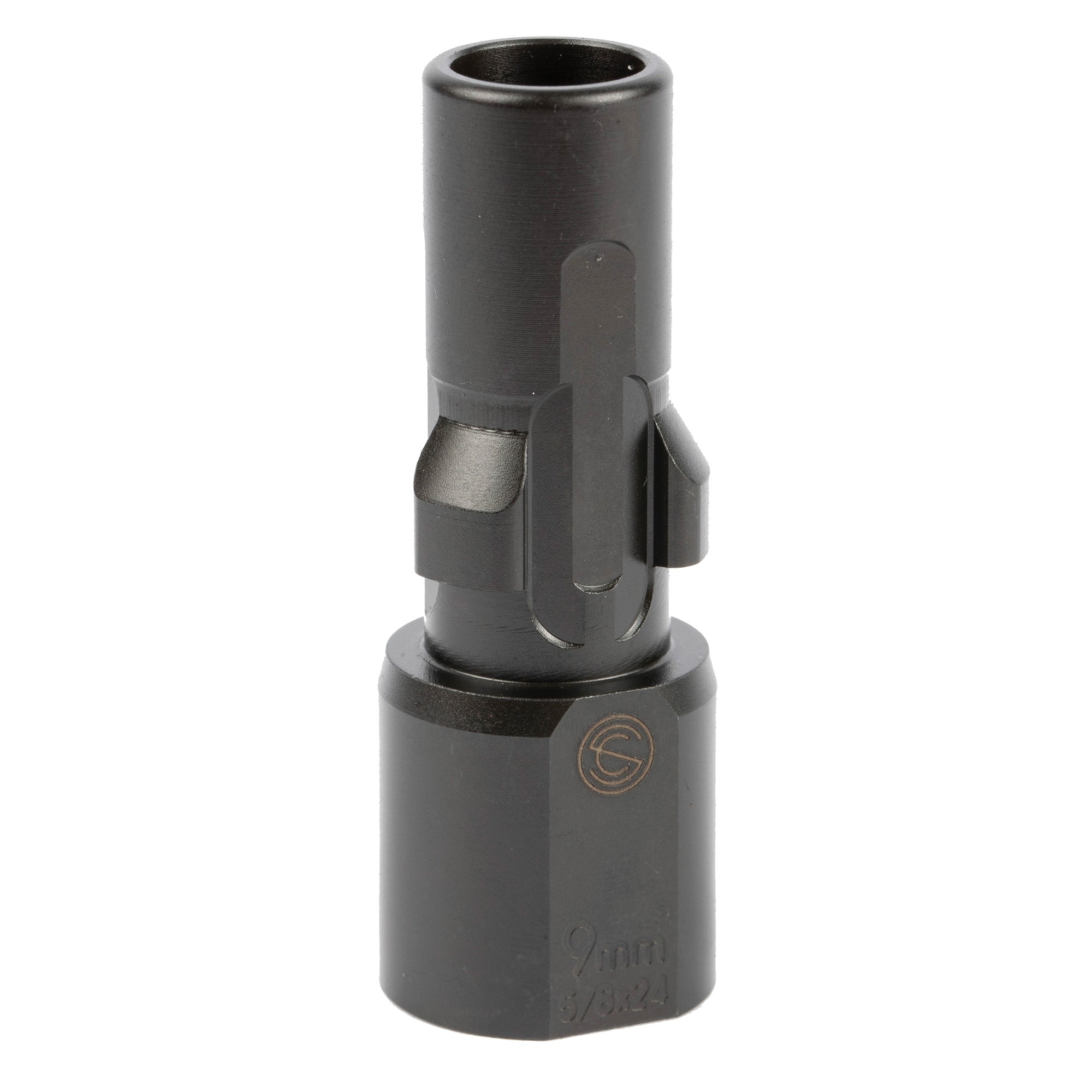 SilencerCo 3-Lug Muzzle Device for 45 ACP, 5/8x24 Thread - Black