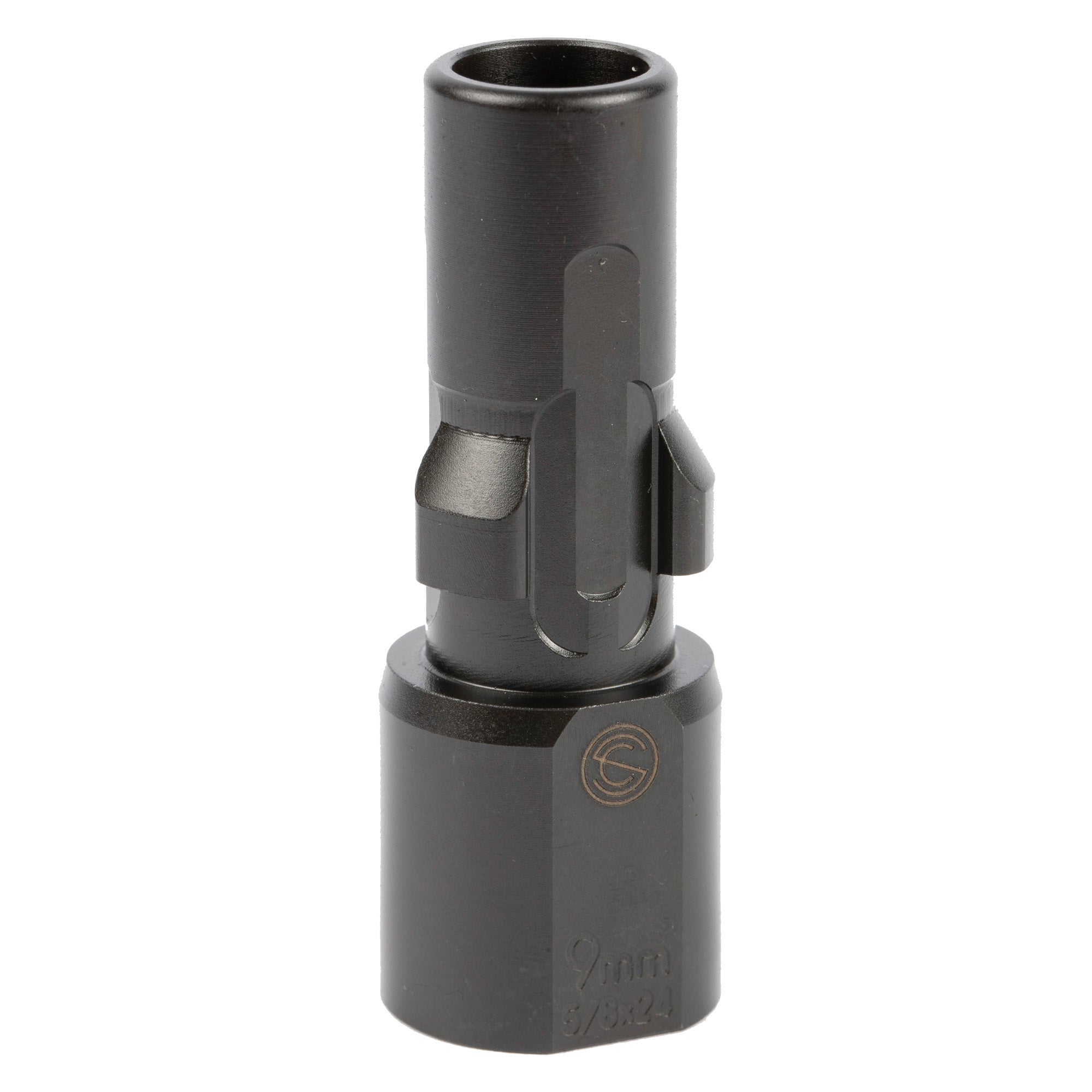 SilencerCo 3-Lug Muzzle Device for 9mm with 1/2x36 Thread Pattern