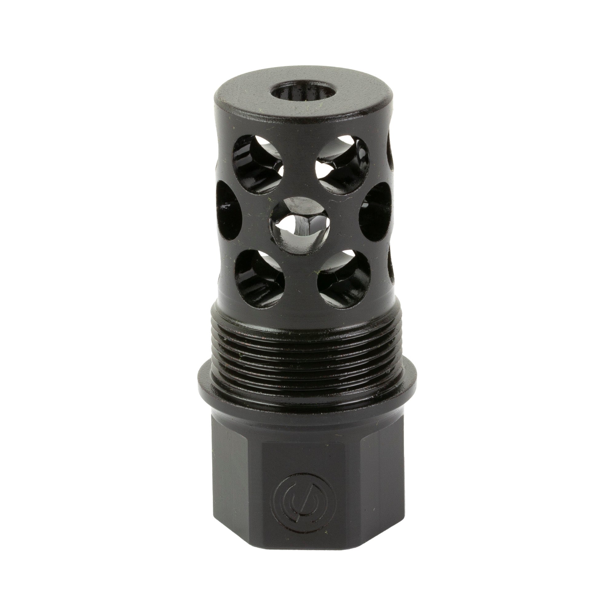 SilencerCo Compact Radial Brake for 223 Remington – Thread Over Muzzle Device with Quick Attach System