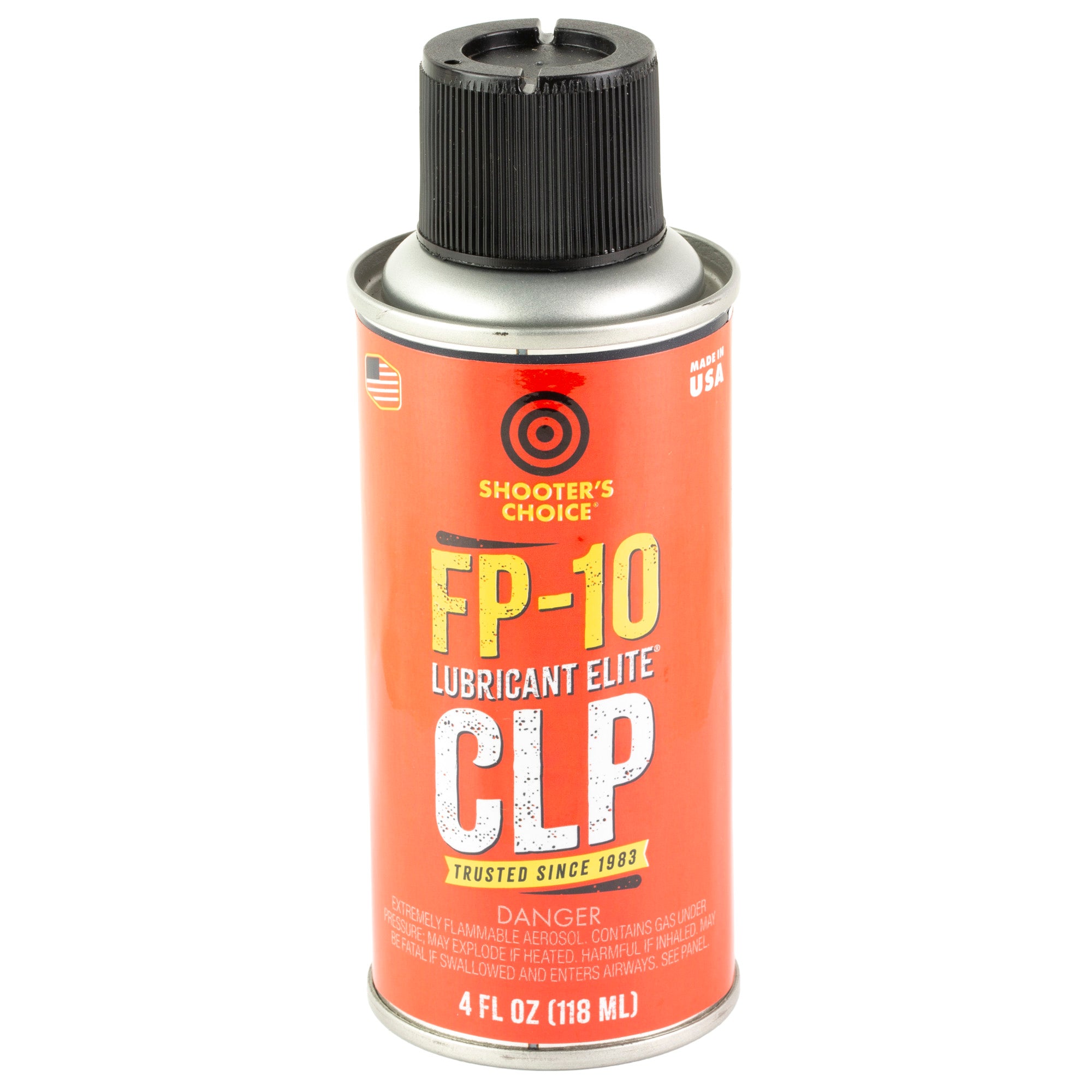 Shooter's Choice FP-10 Elite Aerosol Lubricant 4 oz – Multi-Purpose Firearm Cleaning and Protection Spray