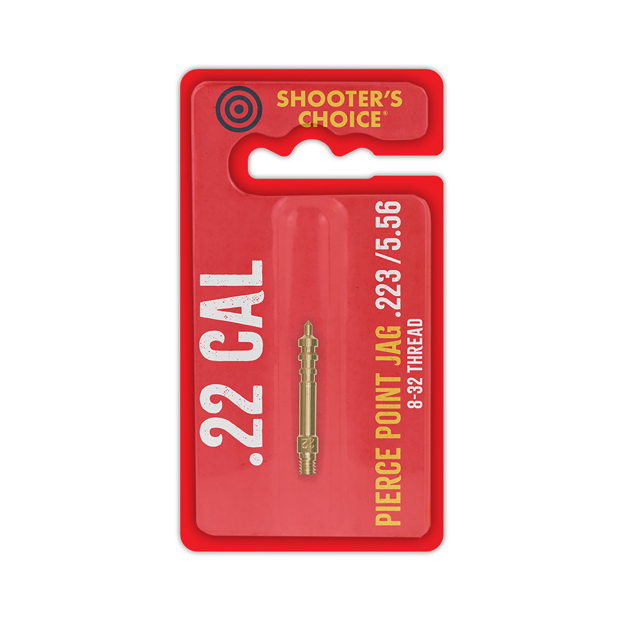 Shooter's Choice .22 Pierce Point Jag - Solid Brass Caliber-Specific Cleaning Tool