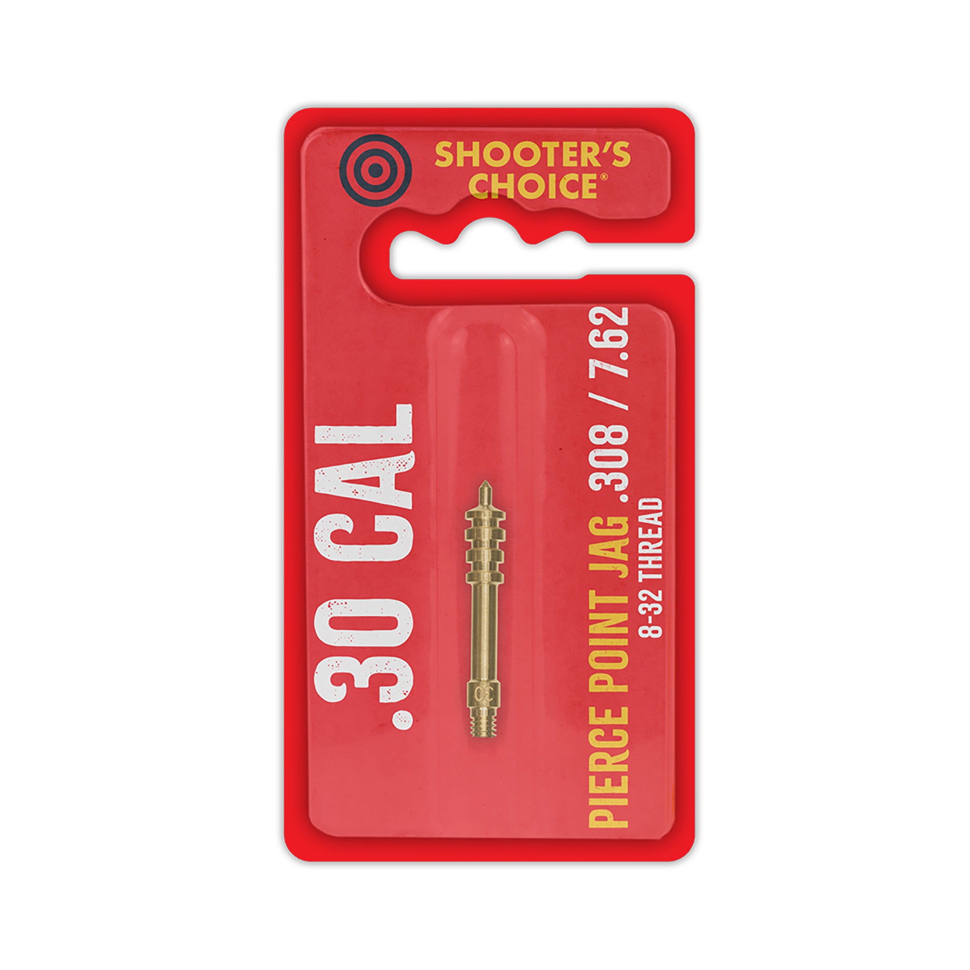 Shooter's Choice .30 Pierce Point Brass Jag - Model SHF-J30 for 8-32 Thread Cleaning Rods