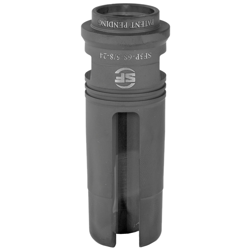 SureFire SOCOM 3 Prong Flash Hider for 6.8 SPC - Black, Part Number SF3P-68-5/8-24
