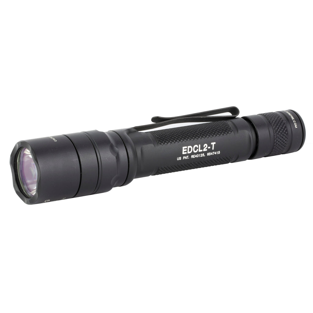 Surefire EDCL2-T Everyday Carry Light Black - Compact 1,200 Lumen Tactical Flashlight