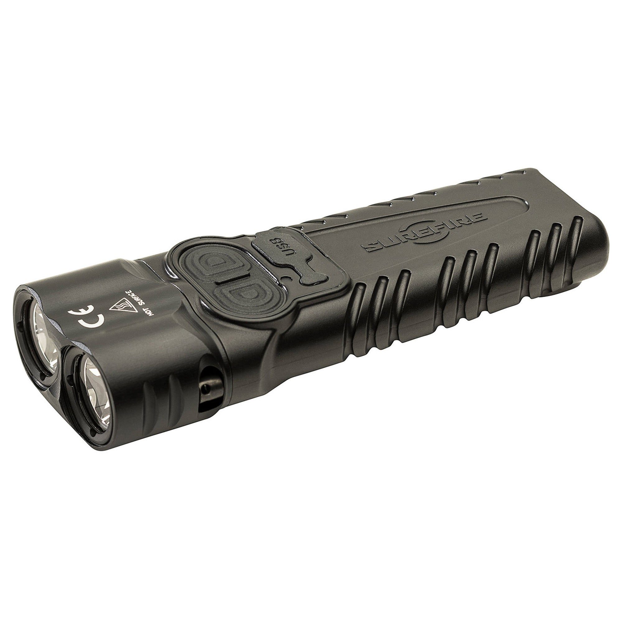 SureFire Stiletto Pro II Black Compact Tactical Flashlight - 1,500 Lumens, Multi-Output with Strobe