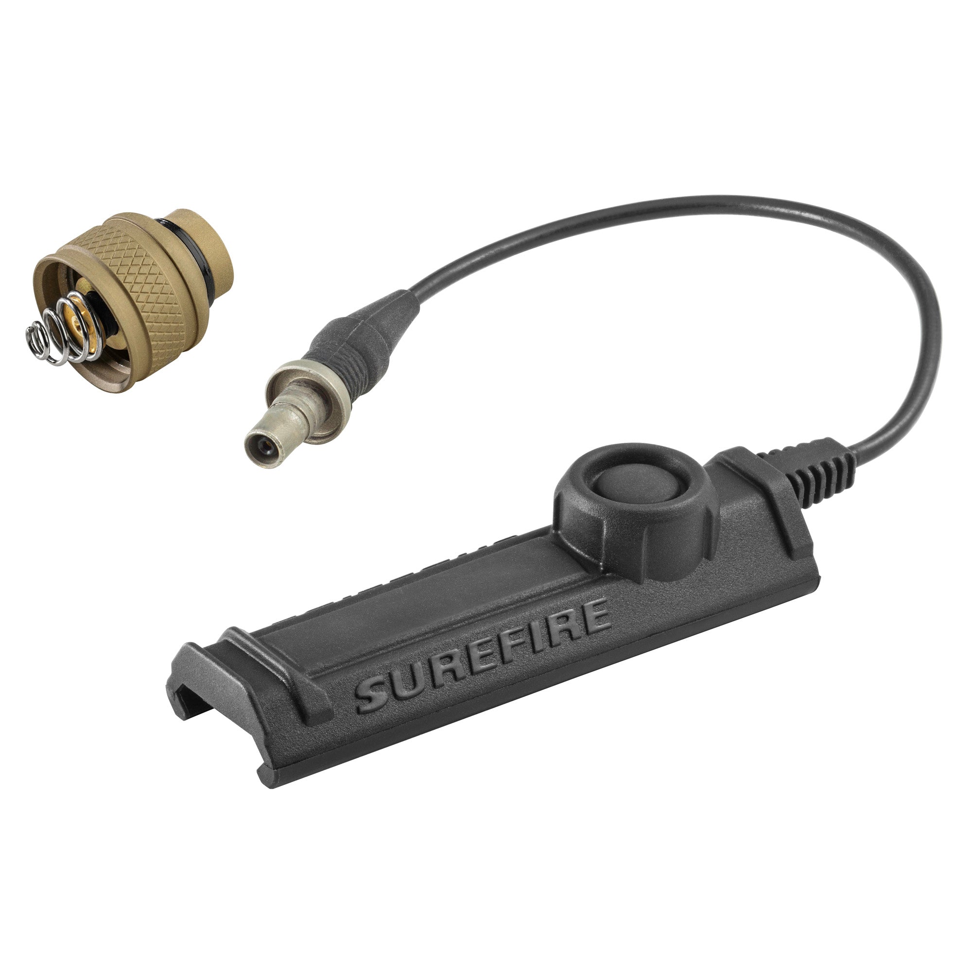 Surefire UE-SR07-TN Rear Cap Assembly for Scout Light Series with Rail Mount Tape Switch, Tan