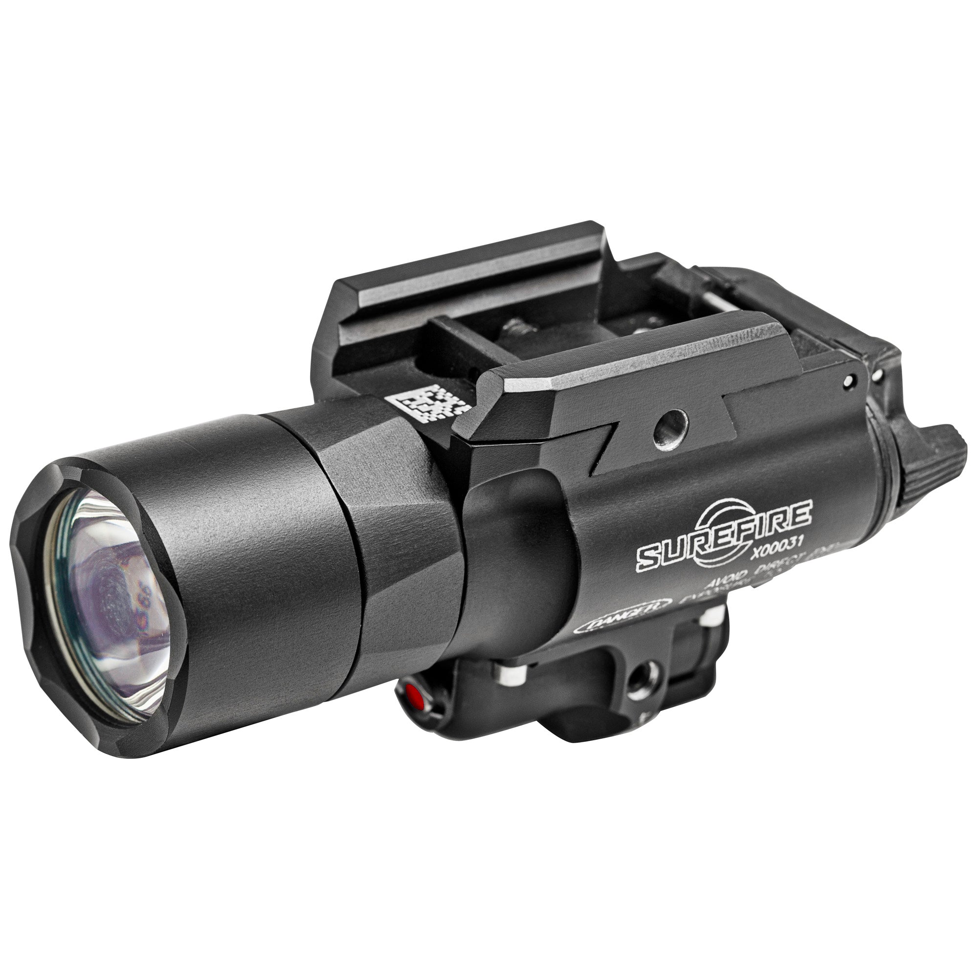 SureFire X400U-A WeaponLight with Laser – 1000 Lumens, Red or Green Laser, Fits Rail-Equipped Pistols and Rifles