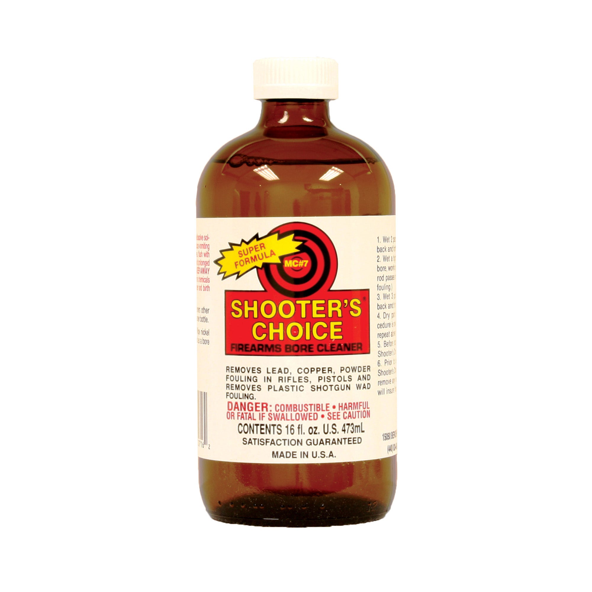 Shooter's Choice MC-7 Bore Cleaner and Conditioner - 16oz Liquid for Firearms Maintenance