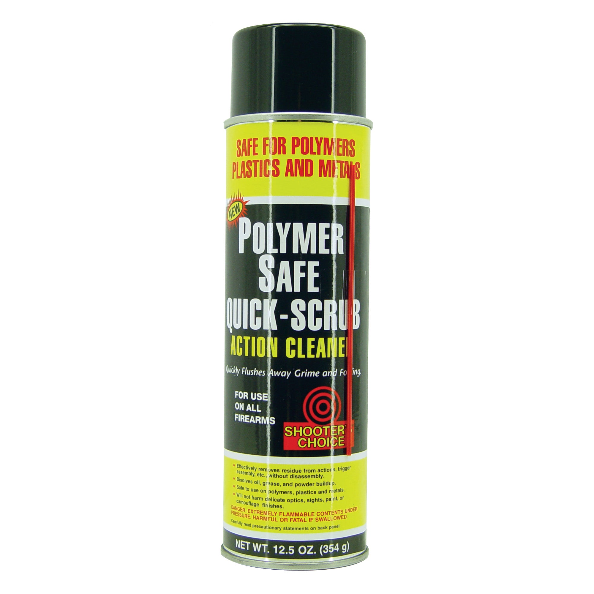 Shooter's Choice PSQ Polymer Safe Quick Scrub 12 oz Aerosol Can for Firearm Cleaning