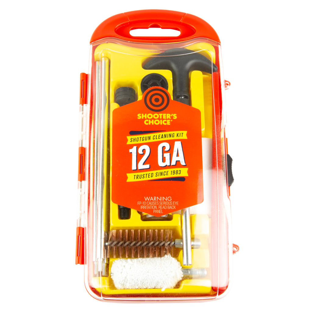 Shooter's Choice 12 Gauge Shotgun Cleaning Kit with Brass Components and FP-10 Lubricant