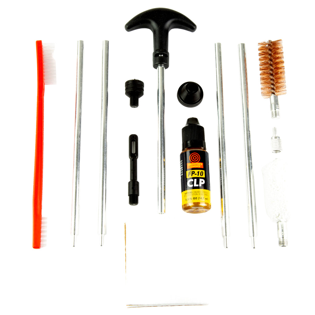 Shooter's Choice 12 Gauge Shotgun Cleaning Kit with Brass Components and FP-10 Lubricant