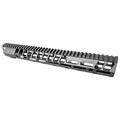 Sharps Bros. 15-inch MLOK Handguard with Full Top Rail, Black (Part No. SBHG05)