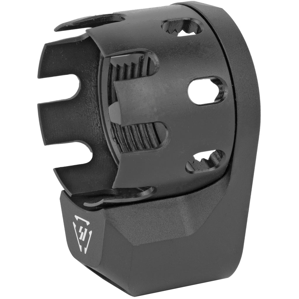 Strike Industries Enhanced Castle Nut with Quick Detach End Plate - Black