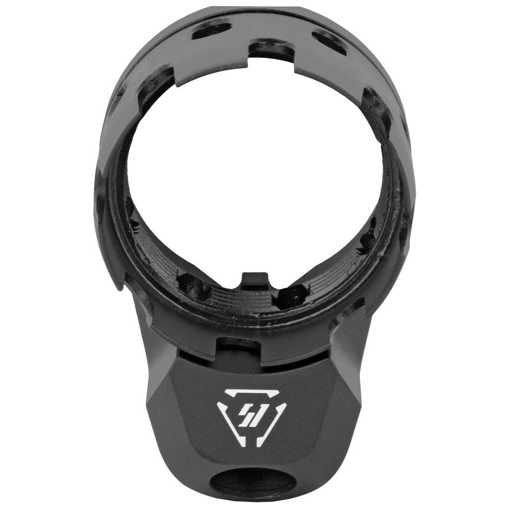 Strike Industries Enhanced Castle Nut with Quick Detach End Plate - Black