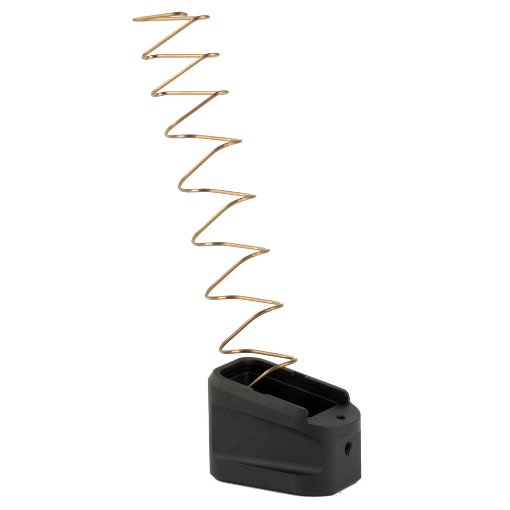 Strike Industries Aluminum Extended Magazine Plate for Glock G19 - Black (Part Number SI-EMP-AL-G19-BK)