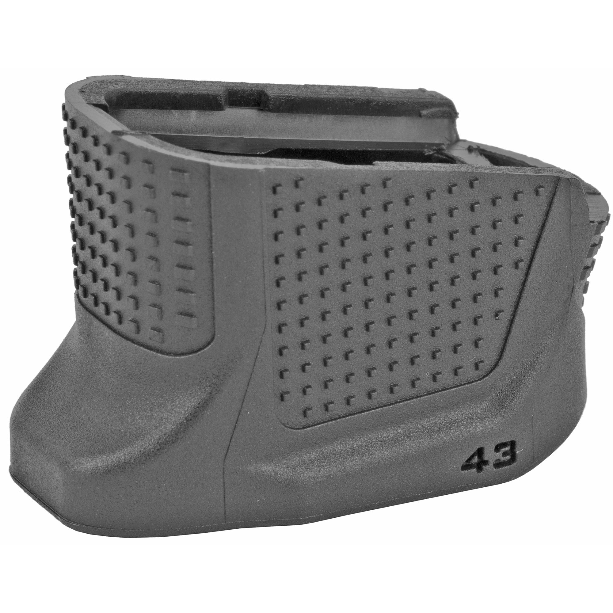 Strike Industries GLOCK 43 Extended Magazine Plate (Part Number SI-EMP-G43-BK) in Black